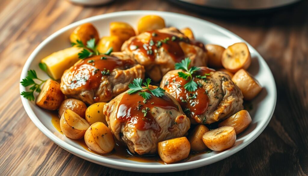 Slow Cooker Chicken and Potatoes