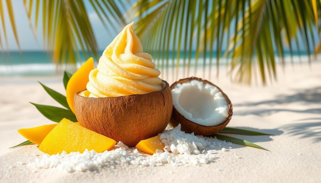 Tropical Mango-Coconut Frozen Treat