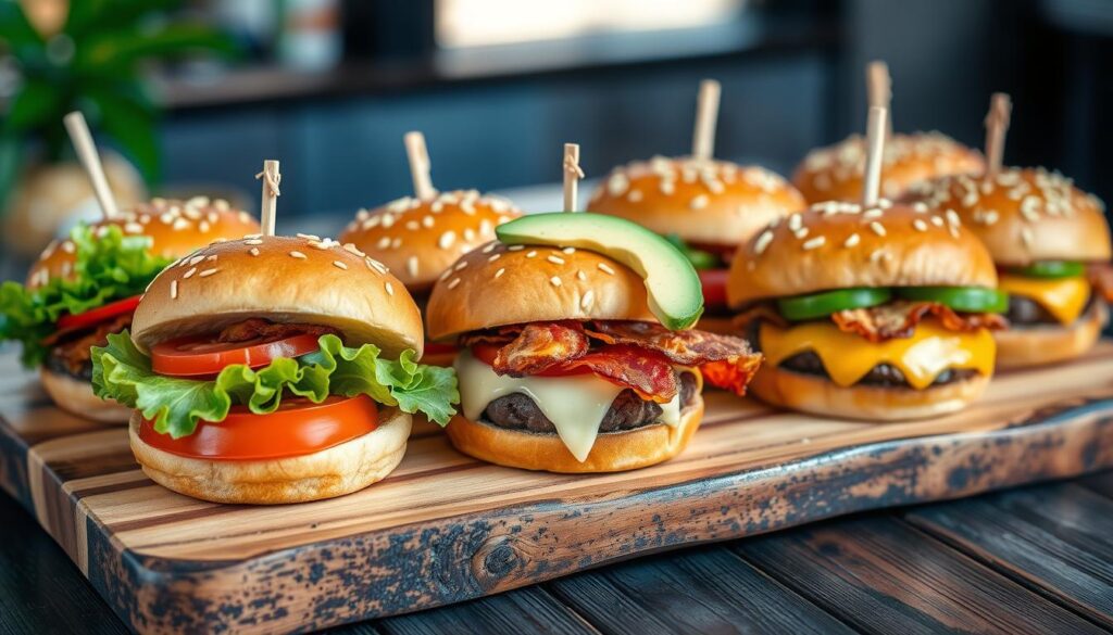 Gourmet Burger Buns and Fresh Toppings