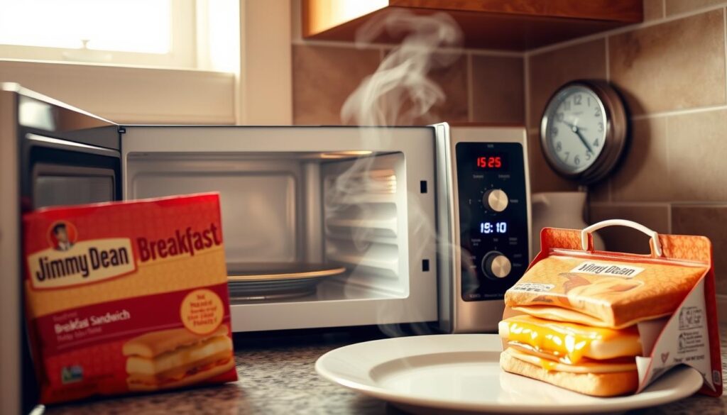 Jimmy Dean Breakfast Sandwich Microwave Preparation